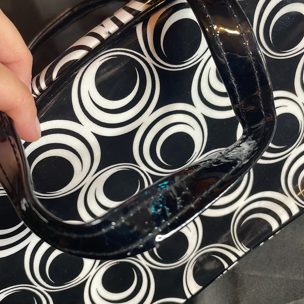 Scunci Makeup‎ Cosmetic Bag, Black/White Pattern
